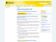 Aviva Home Insurance website