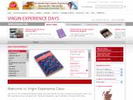 Virgin Experience Days website